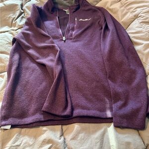 Eddie Bauer Deep Purple Fleece Pullover